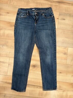 Old Navy Women's Boyfriend Jeans in Dark Blue Wash
